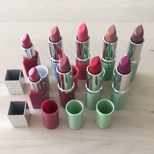 9 Clinique Lipsticks & 2 Eyeshadow Quads (unused)